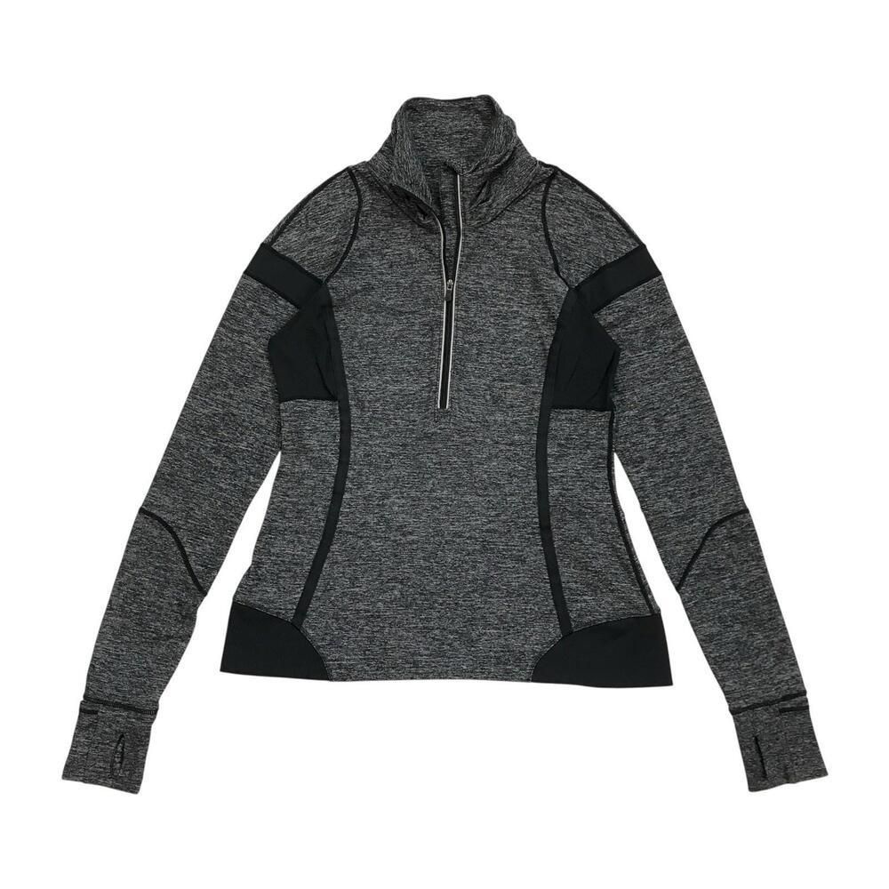 Lululemon Run Pace Setter Pullover Sz 10 Gray Your Heart Out Sweater Sweatshirt